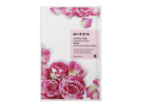 Mizon veido kaukė Joyful Time Essence Mask Rose su rožėmis 23g Mizon veido kaukė Joyful Time Essence Mask Rose su rožėmis 23g